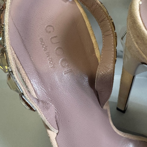 Gucci Cristallo/kid Crystal Heels 
light pink/nude - Picture 3 of 8